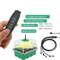 Household New Nursery Pot With Lamp - Plant Seed Starter Tray with Grow Light