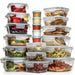 35-piece food storage container set