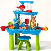 3-in-1 Outdoor Sand and Water Table for Kids