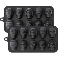 Skull-Shaped Ice Cube Tray