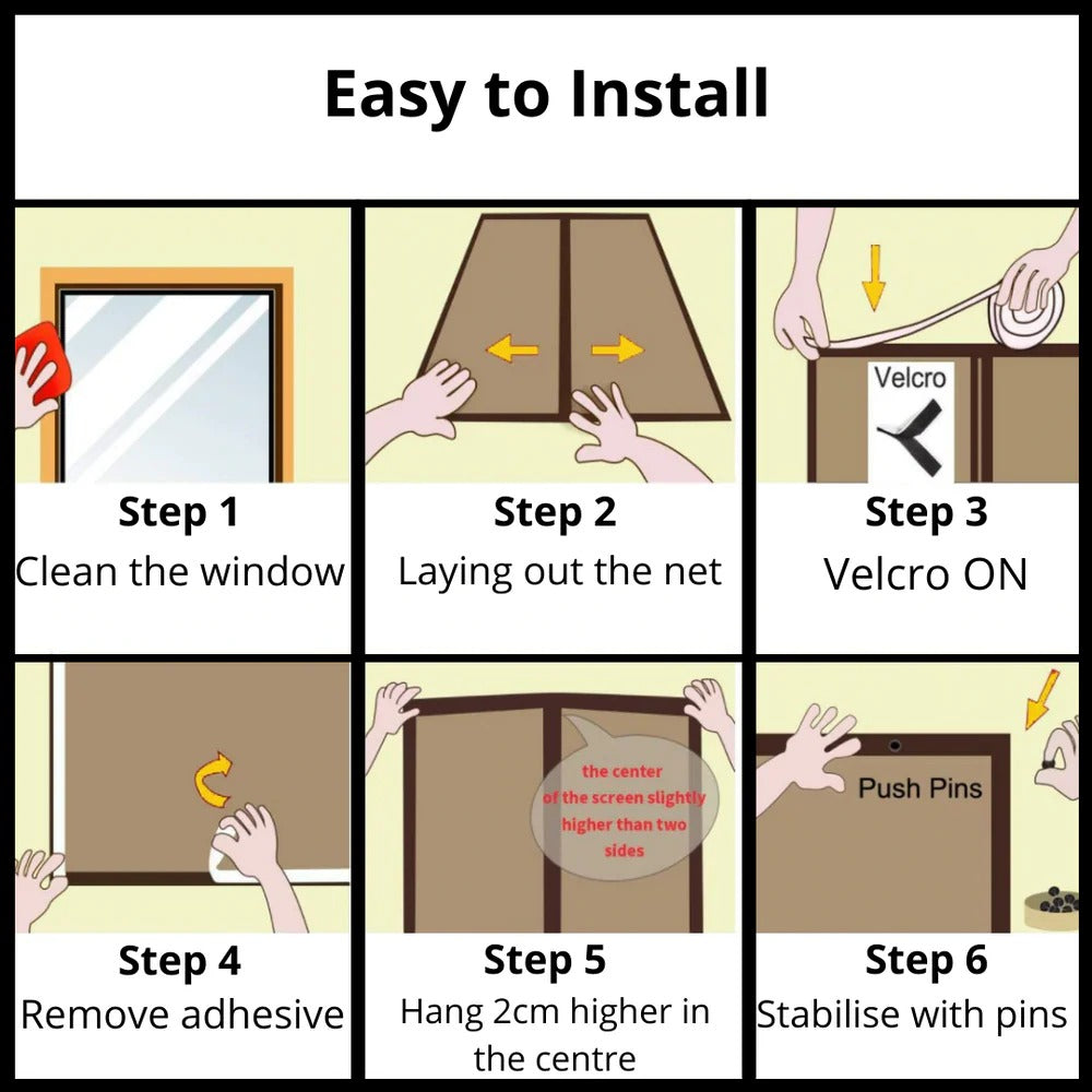 Magnetic Mosquito Screen for Doors