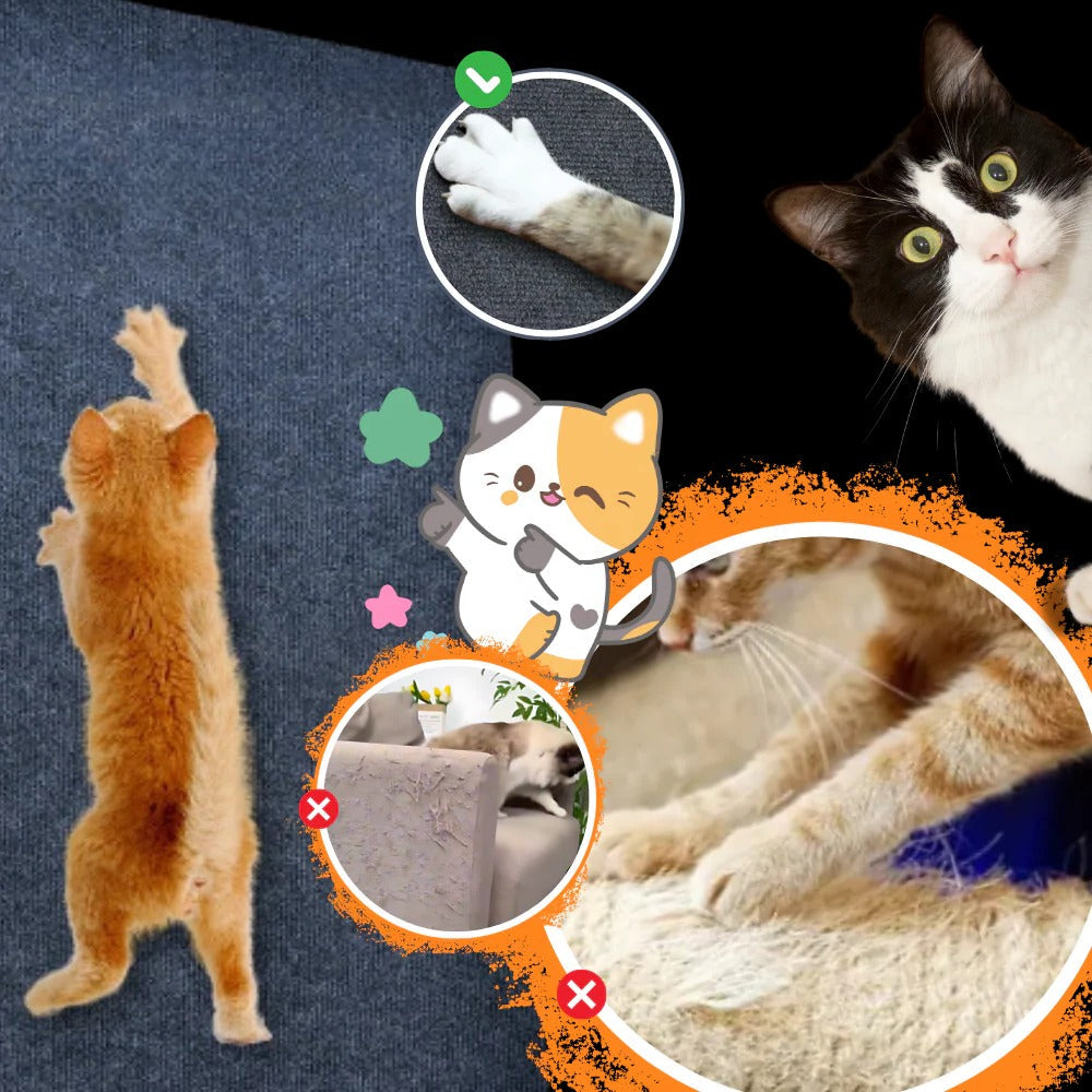 Adhesive Wall Mounted Cat Scratch Pad