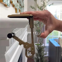 Adjustable Fireplace Stocking and Garland Hanger Set