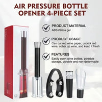Air-Assist Wine Bottle Opening Set