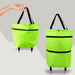2-in-1 Foldable Shopping Bag with Wheels