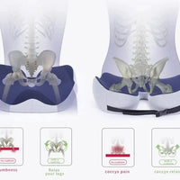 Adjustable Memory Foam Sit Bone Relief Seat Cushion