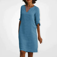 Summer Dress With V-Neck