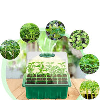 Household New Nursery Pot With Lamp - Plant Seed Starter Tray with Grow Light