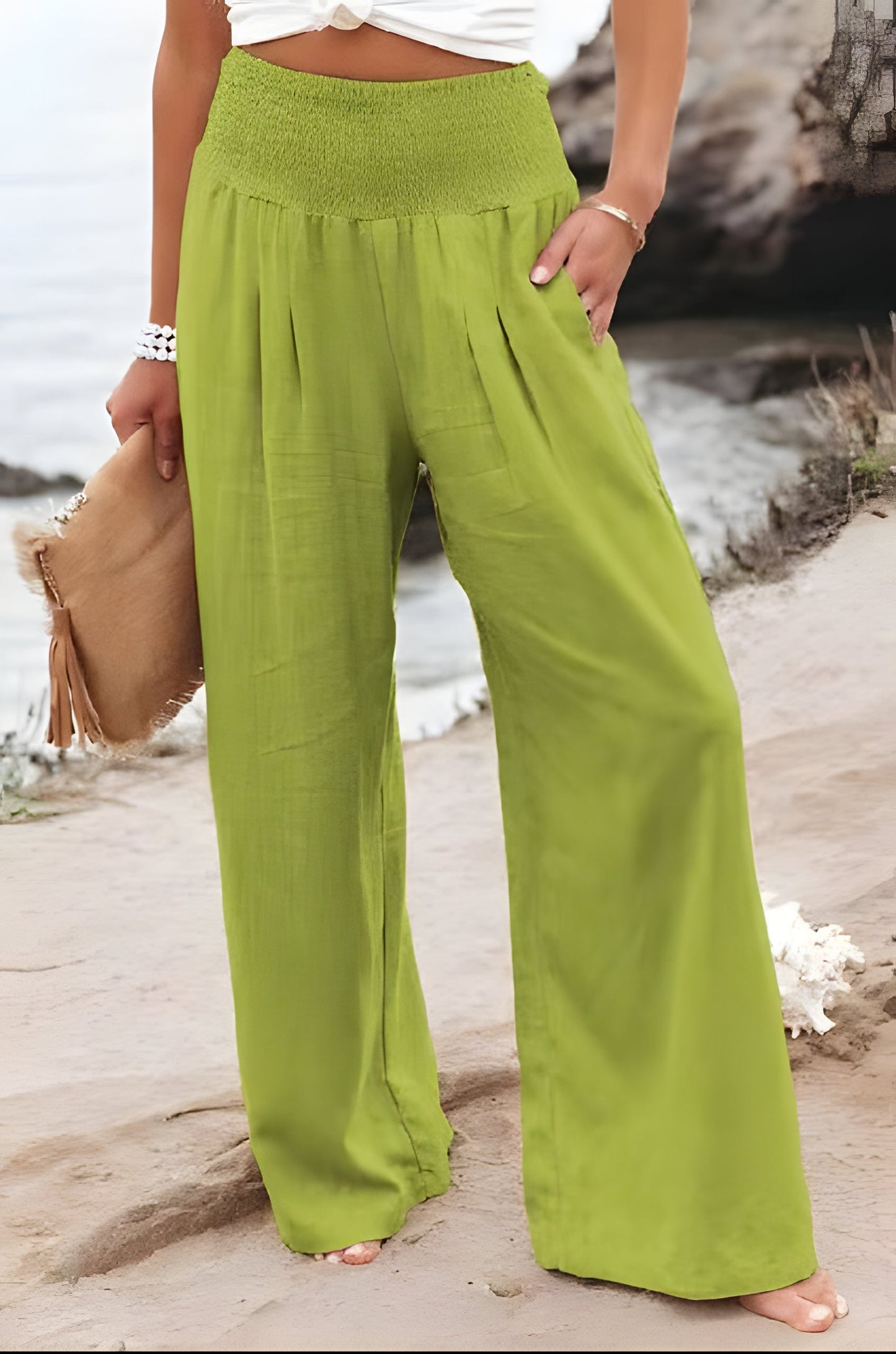 Comfortable linen trousers for women