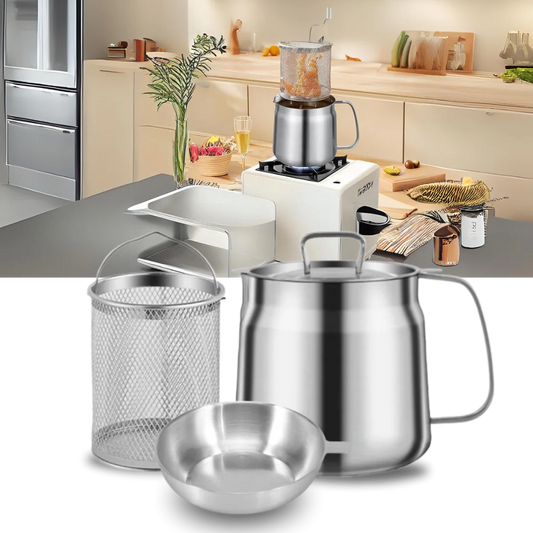 2-in-1 Stainless Steel Deep Frying Pot