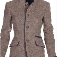 Elegant solid color women's jacket