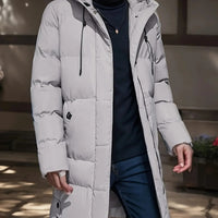 Long Winter Jacket for Men - Waterproof and Warm