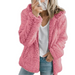 Elegant Bear Teddy Fur Coat: Soft Fleece Coat with Pockets and Zipper