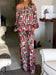 Geometric Pattern Two Piece Clothing Set