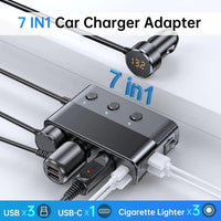 7-in-1 Car Cigarette Lighter Adapter