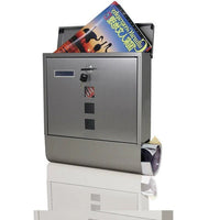 Large Heavy Duty Wall Mounted Vertical Home Metal Lockable Mailbox