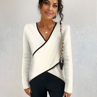 Ivory V-neck sweater