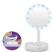 LED Folding Vanity Mirror