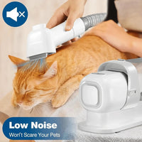Low-Noise Dog Grooming Vacuum with Full Pet Hair Clippers & Brush Kit | Large 77.7oz Capacity