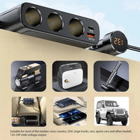 7-in-1 Car Cigarette Lighter Adapter