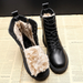 Leather winter boots