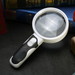 LED Lighted Magnifying Glass – Handheld Reading Magnifier for Books & Small Print