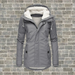 Pleated cotton coat with hood