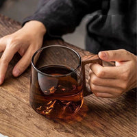 Elegant Glass Cup with Handle
