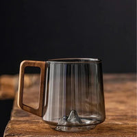 Elegant Glass Cup with Handle