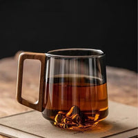 Elegant Glass Cup with Handle