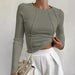 Simple Long Sleeve Women's Top