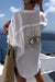 Evil Eye Shirt + Sequin Bead