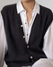 Casual knitted waistcoat with button placket