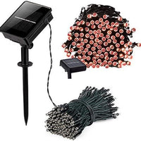 17-Meter String of 100 Led Solar-Powered Fairy Lights