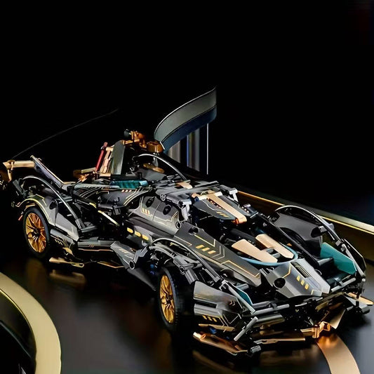 V12 Supercar Model Block Set, 1690 Pieces
