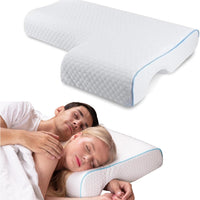 Orthopedic Couple Pillow With Arm-Tunnel For Cuddling