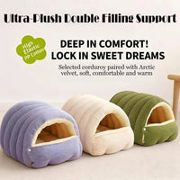 Removable and Washable Winter Closed off Cat Bed