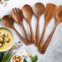 6pcs Wooden Utensils Set