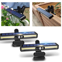2 Set Portable Solar Fence Lights