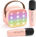 Mini Karaoke Machine with 2 Wireless Microphones