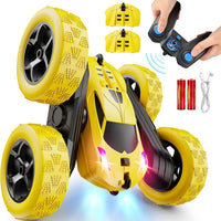 RC Cars Toys for Kids Ages 6 to 12 with LED Lights & 360° Flips