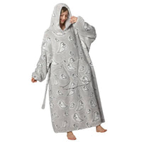 Long Wearable Blanket Hoodie