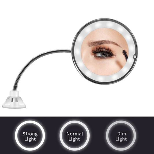 10x Magnifying LED Gooseneck Mirror