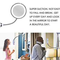 10X Magnifying LED Lighted Flexible Mirror