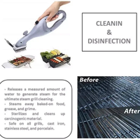 Barbecue Grill Outdoor Steam Cleaning Brush BBQ Cleaner Charcoal Scraper