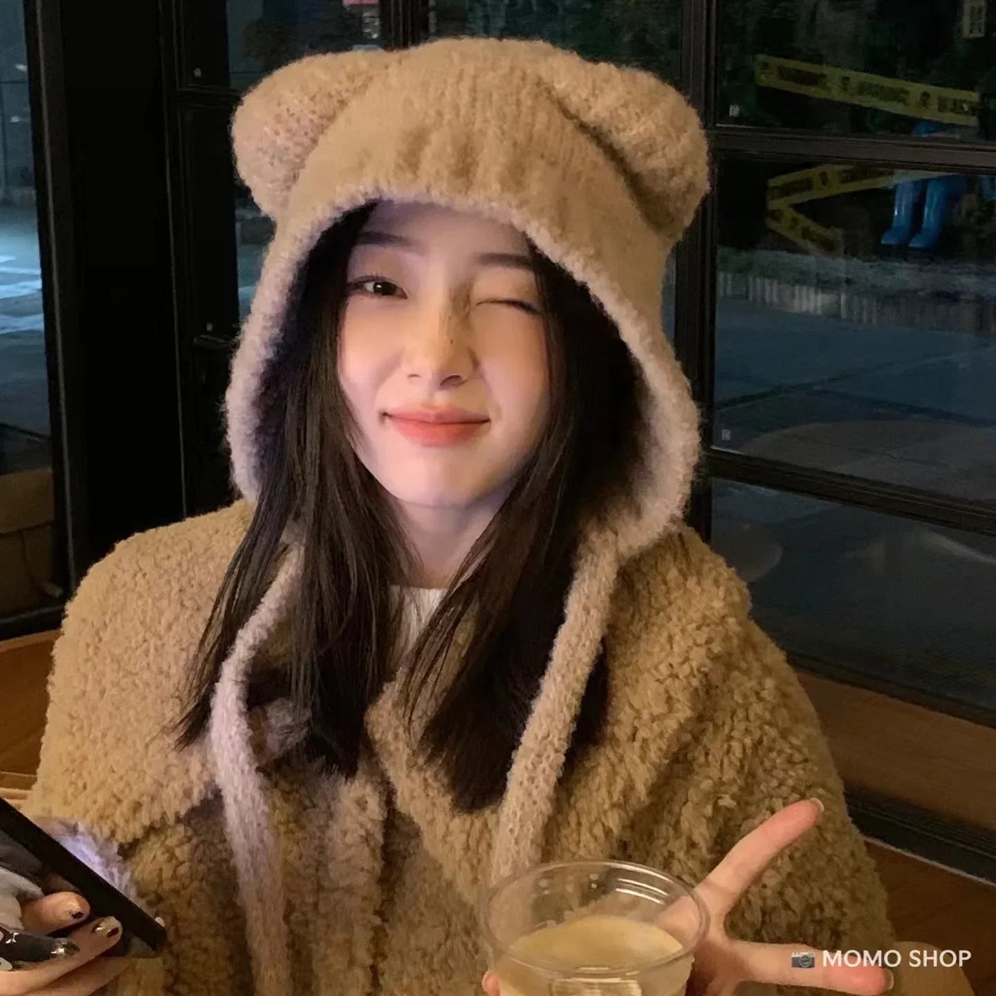 Cute Bear Ear Winter Hat