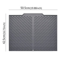 Silicone Dish Drying Mat with Drain Design