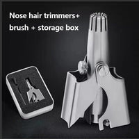 Nose Hair Trimmer for Men Stainless Steel Manual Trimmer