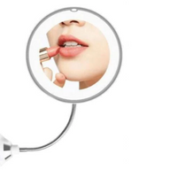 10X Magnifying LED Lighted Flexible Mirror