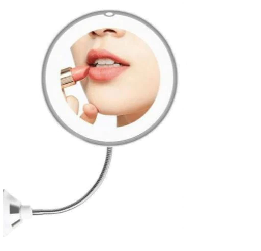 10x Magnifying LED Gooseneck Mirror